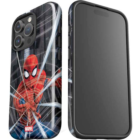 Marvel Spiderman Web Throw iPhone 16 Pro Max Impact Case